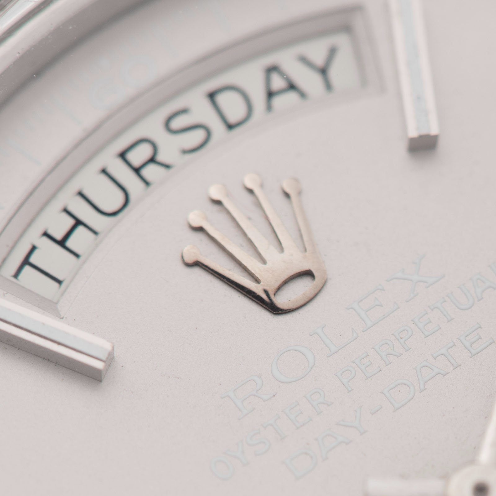 Rolex Day White Gold Ghost Dial 1803