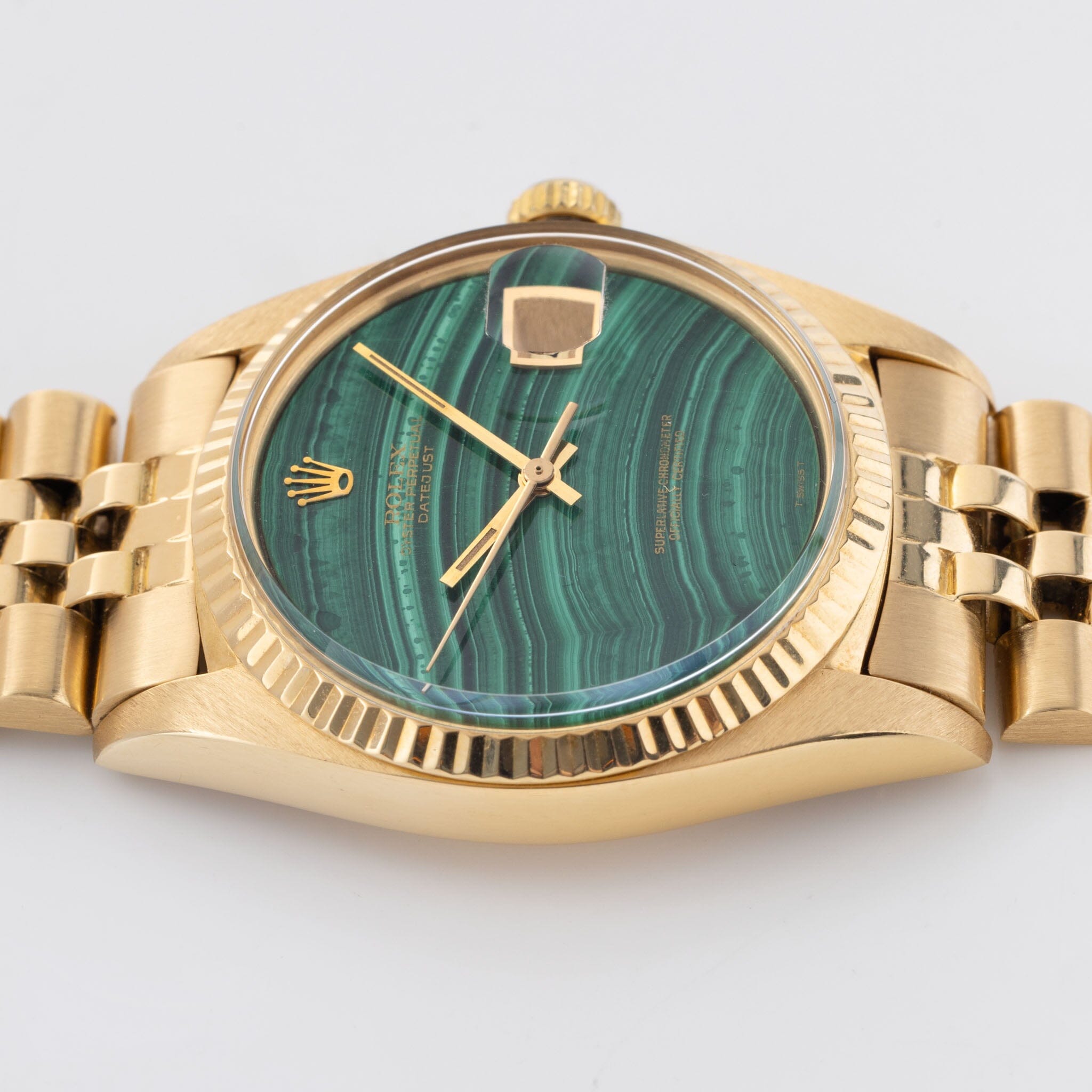 Rolex datejust malachite hot sale