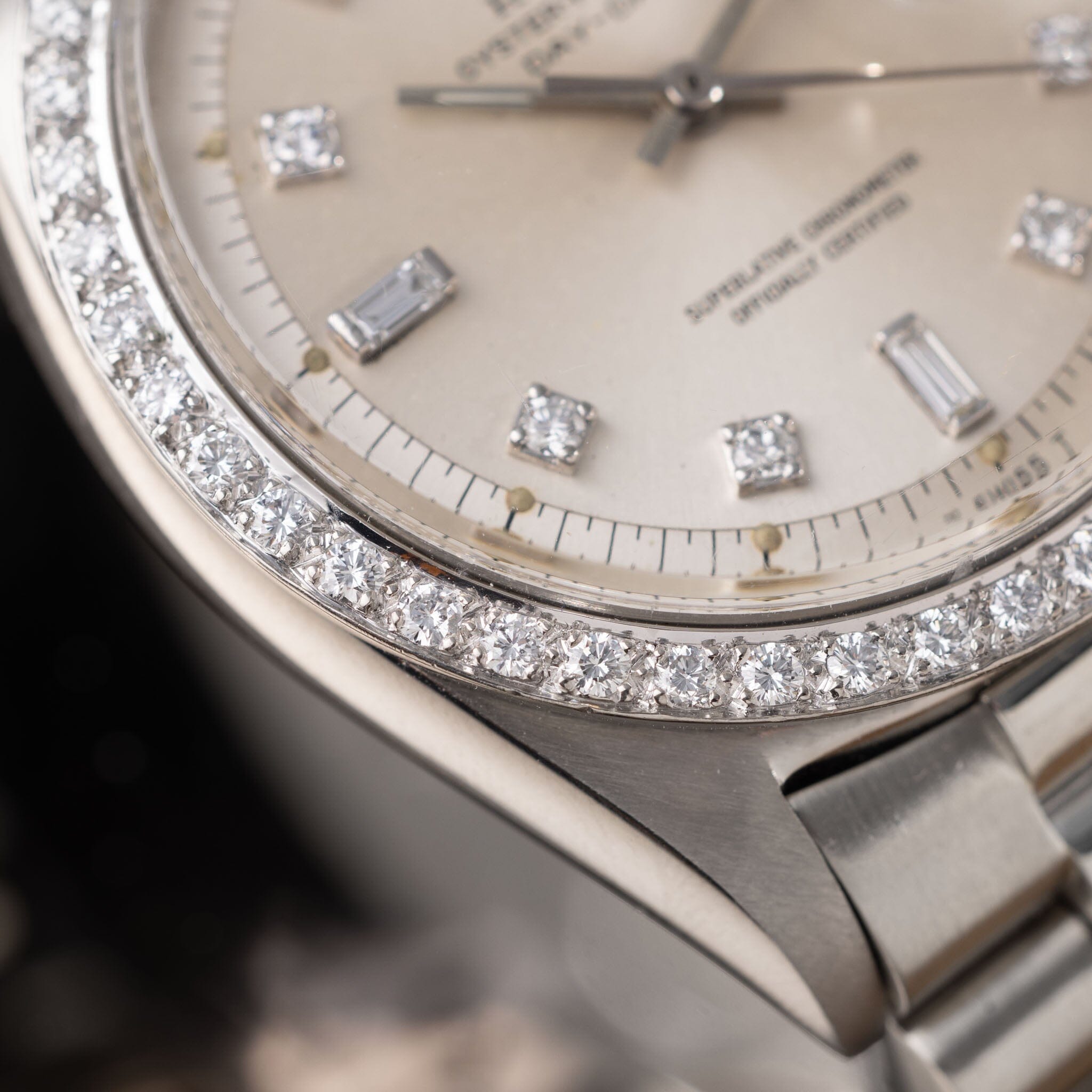 Rolex Day-Date White Gold Diamond Set Dial ref 1803