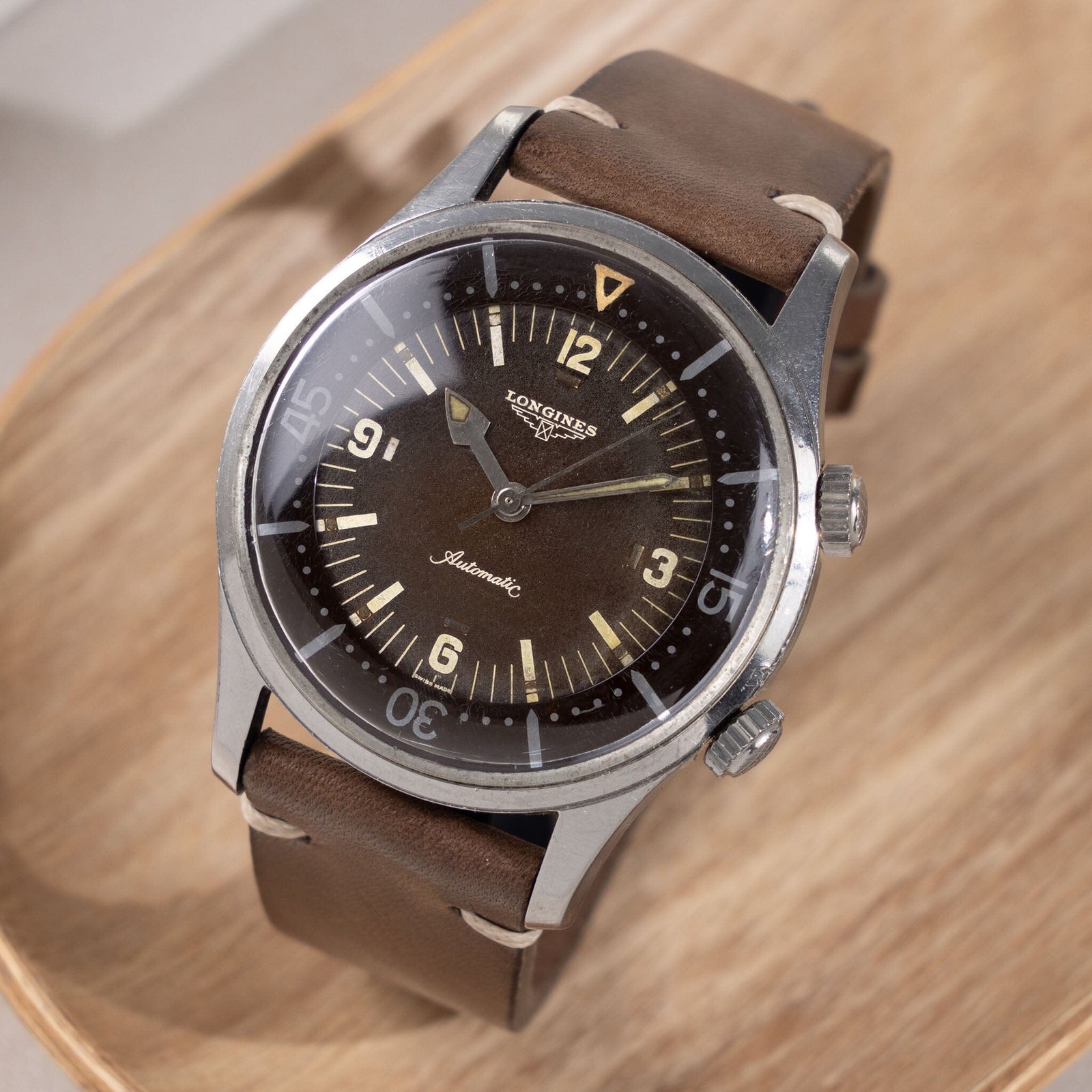 Curated visual reference: Picture Idea: Longines Legend Diver Compressor Tropical Dial Ref 7150 1