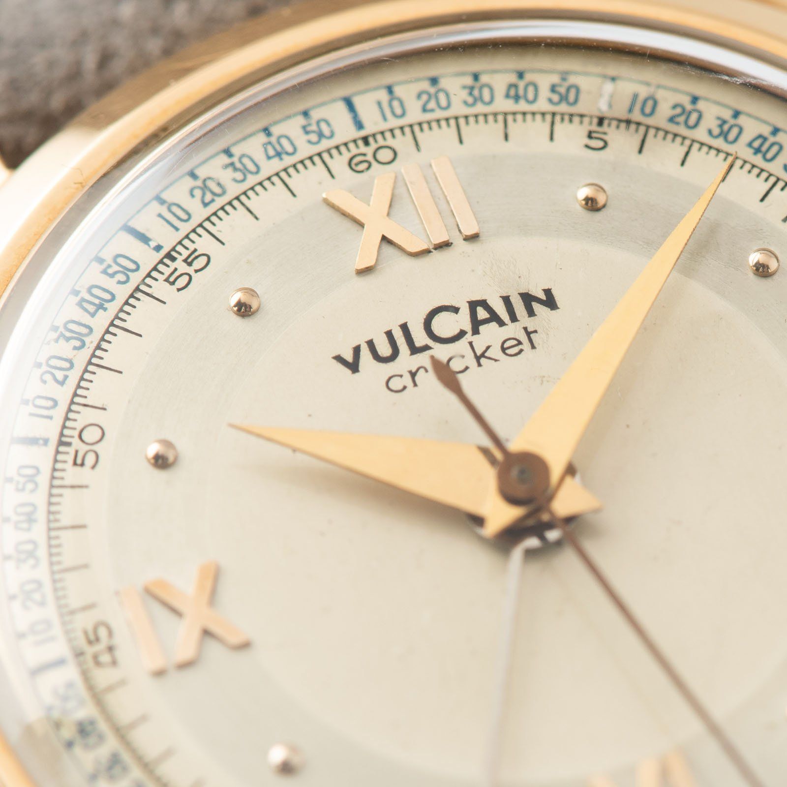 Vulcain Cricket Rose Gold Alarm Watch