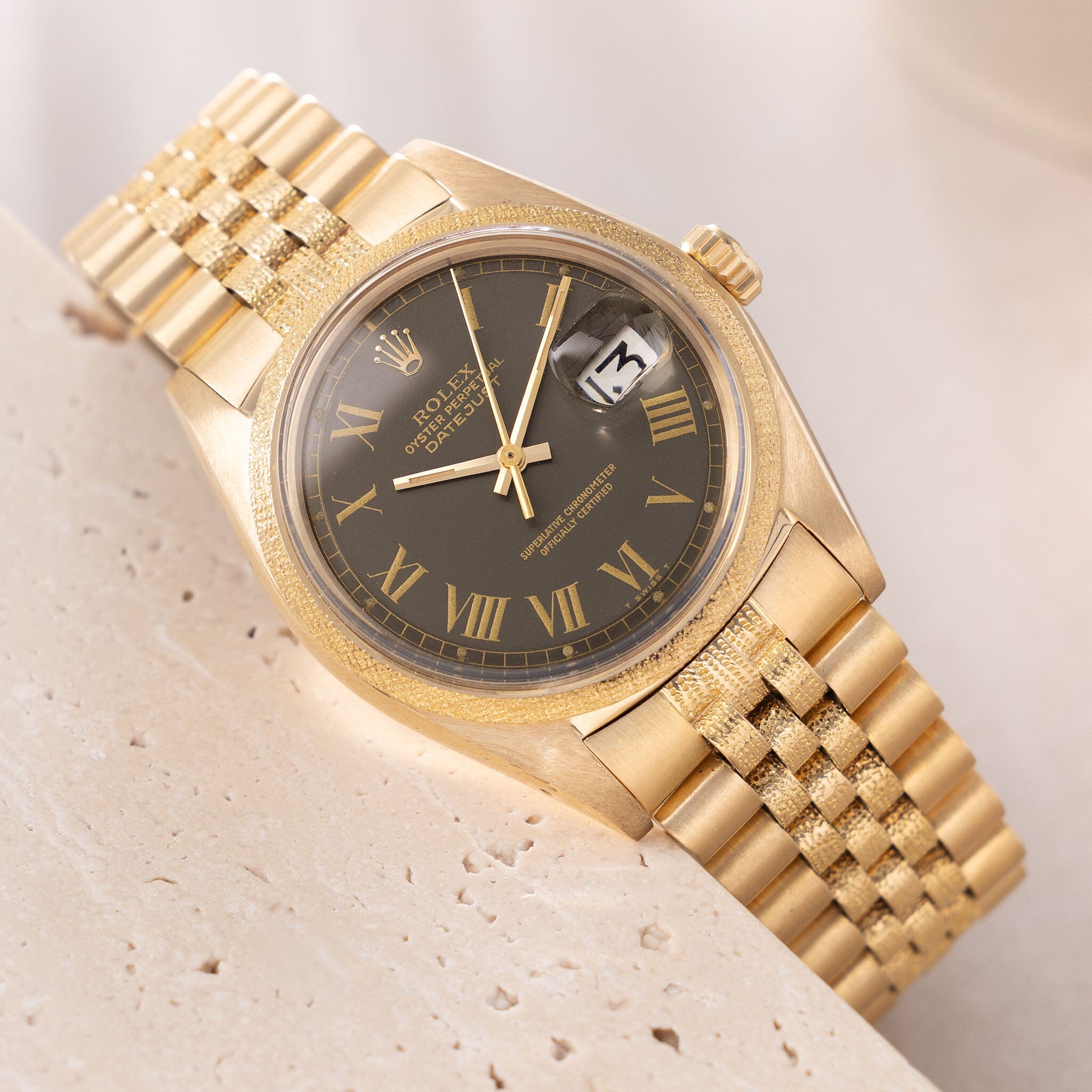 Datejust Colour changed Buckley dial Morellis finish ref 1611 Box and papers set