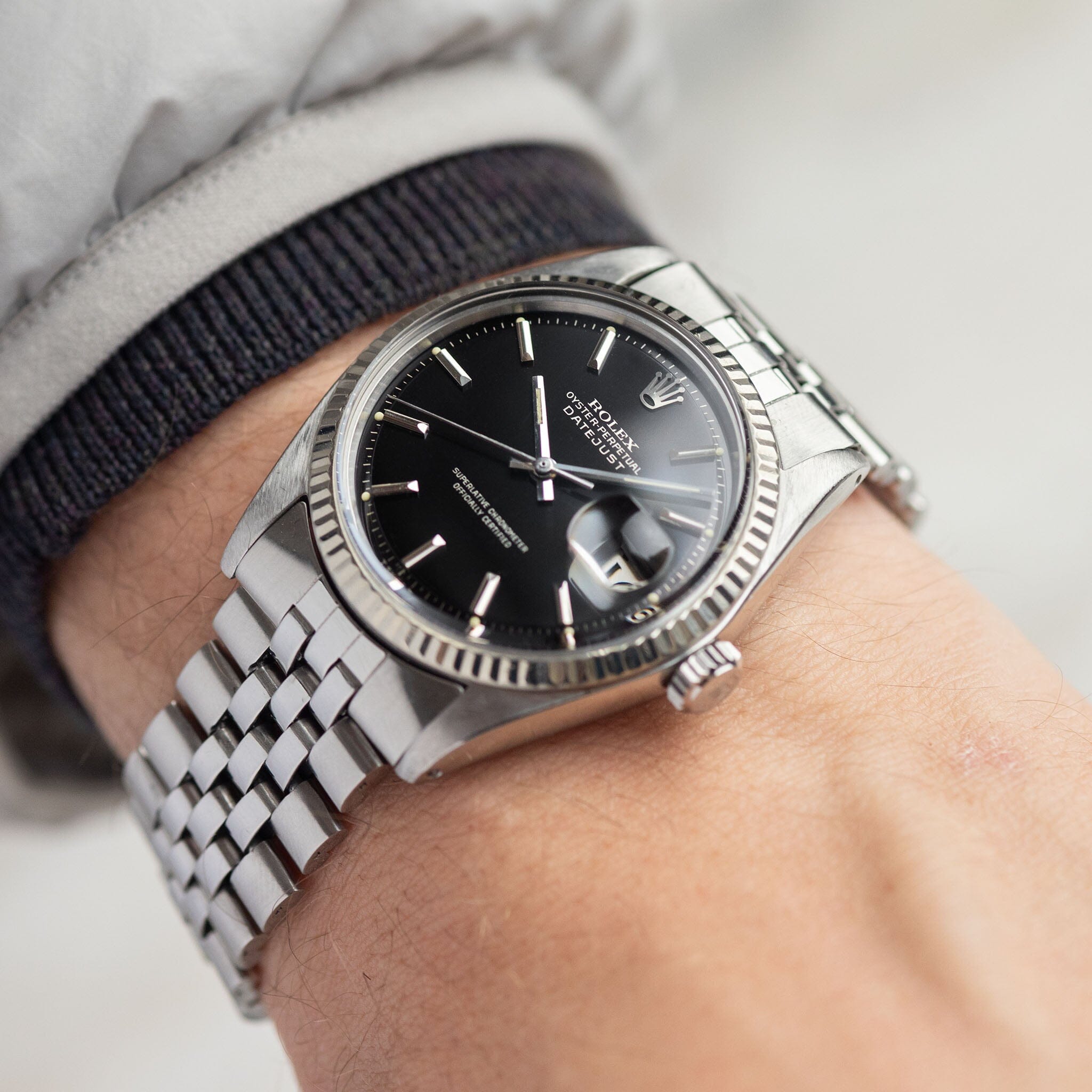 Rolex datejust hot sale black dial