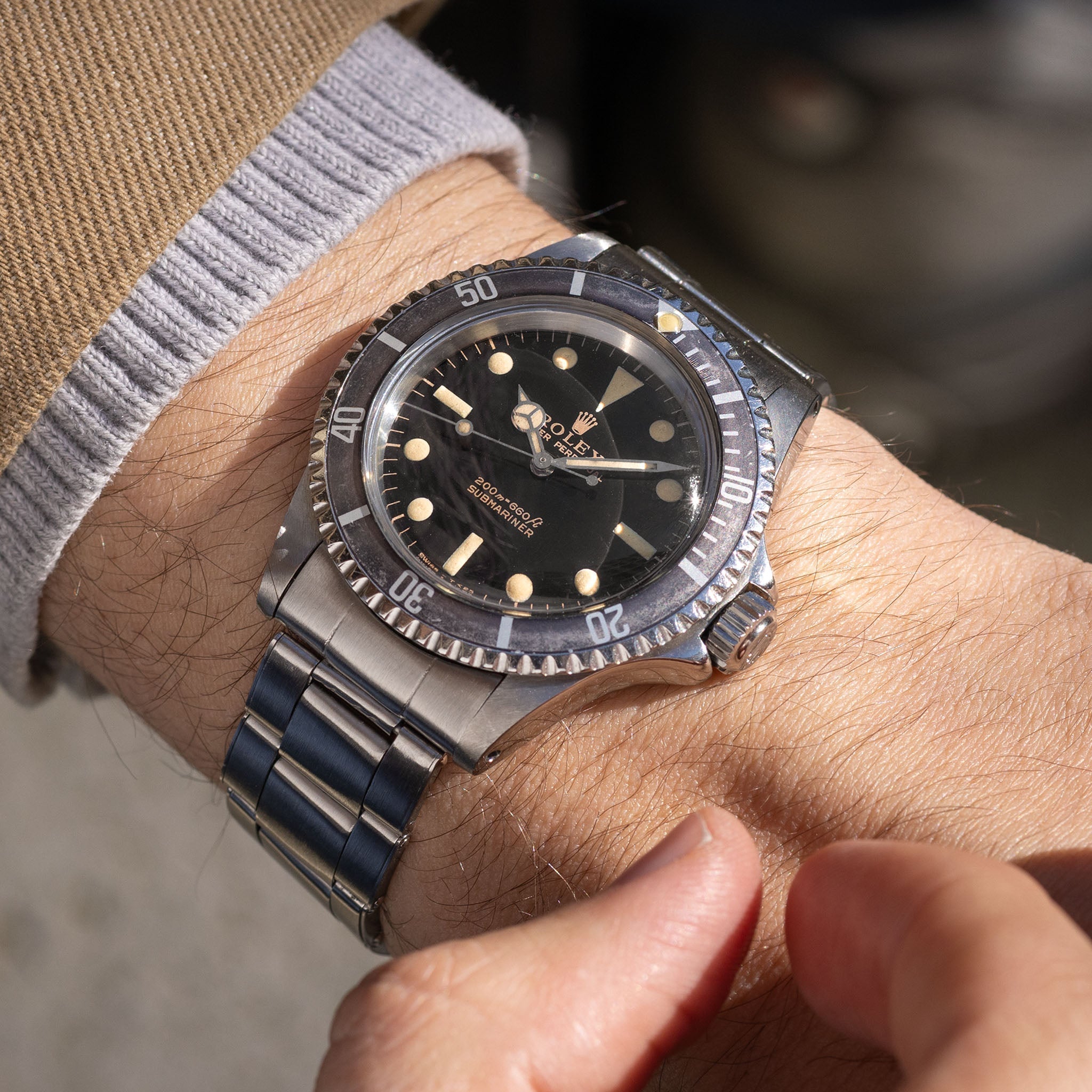 Rolex Submariner Gilt dial ref 5513 first owner provenance