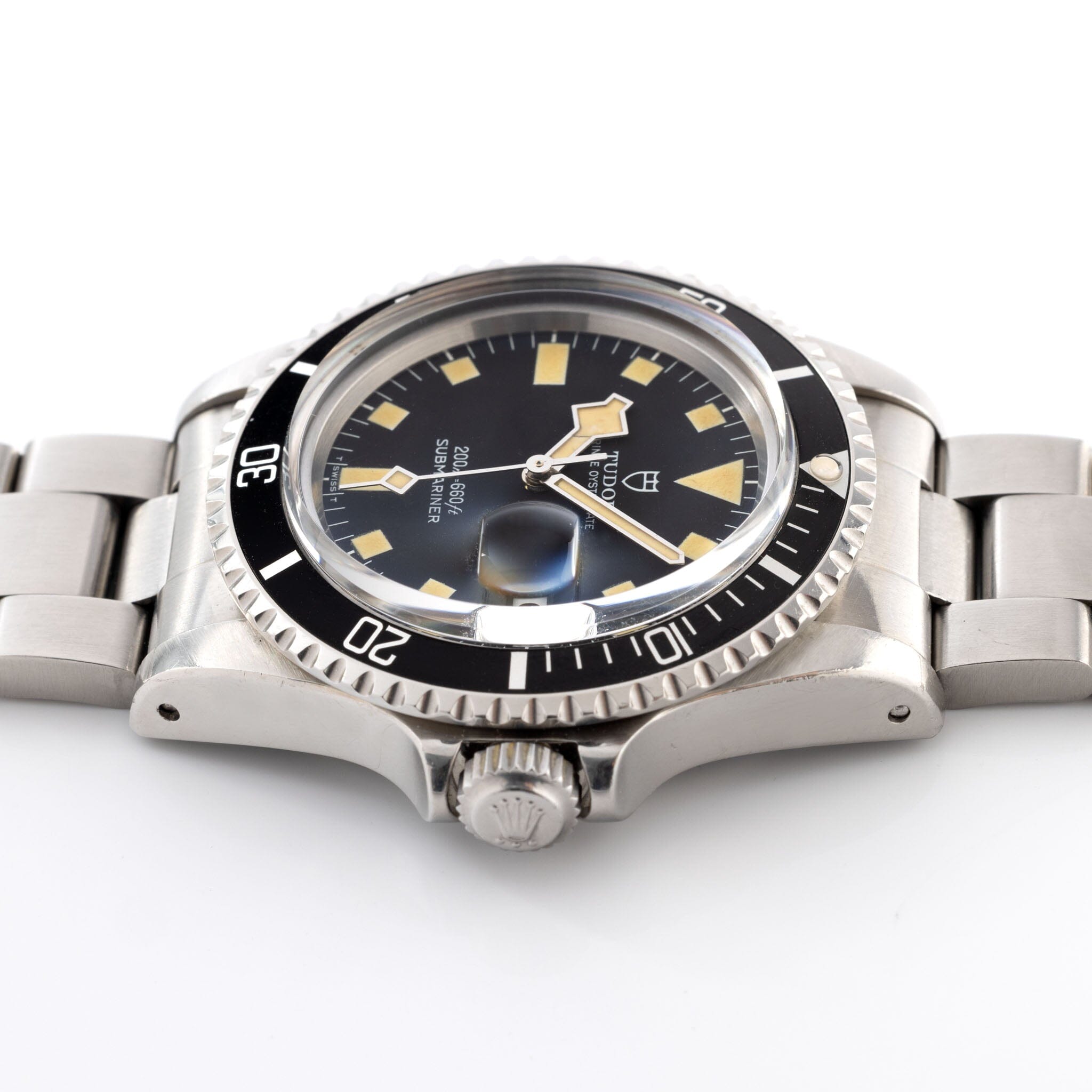 Tudor Submariner Date Black Snowflake 9411 /0 Recent Tudor Service