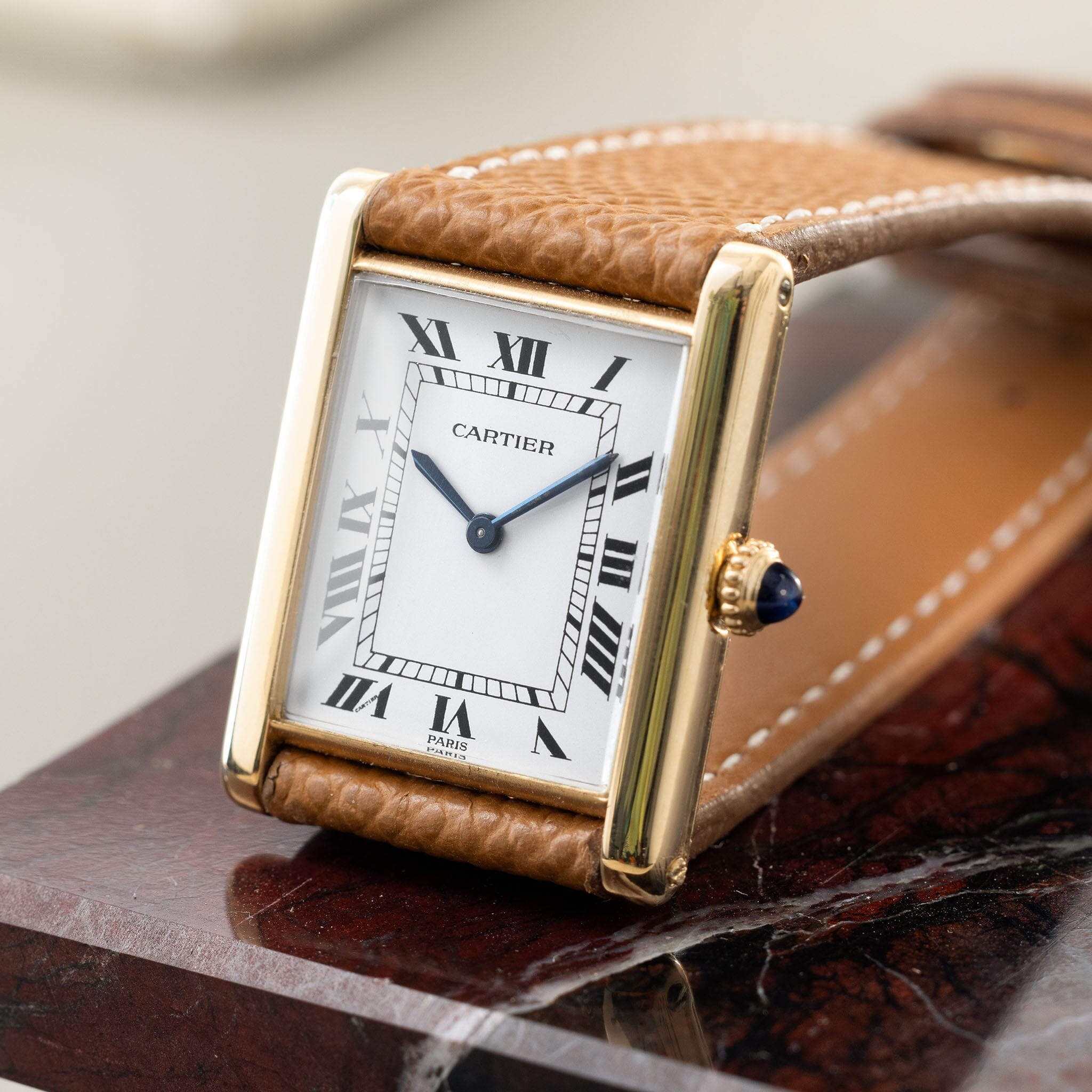 Cartier Paris Tank Louis 18kt Yellow Gold ‘Extra Platte’ ref 96019 ...