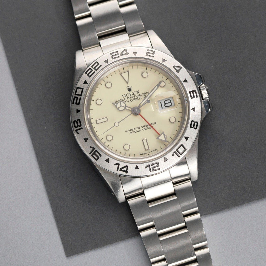 Rolex Explorer II 16550 Cream Rail Dial