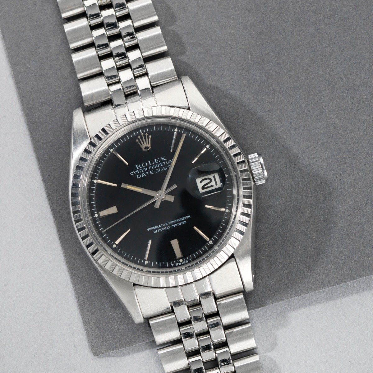 Rolex Datejust Black Door stop Dial 1603