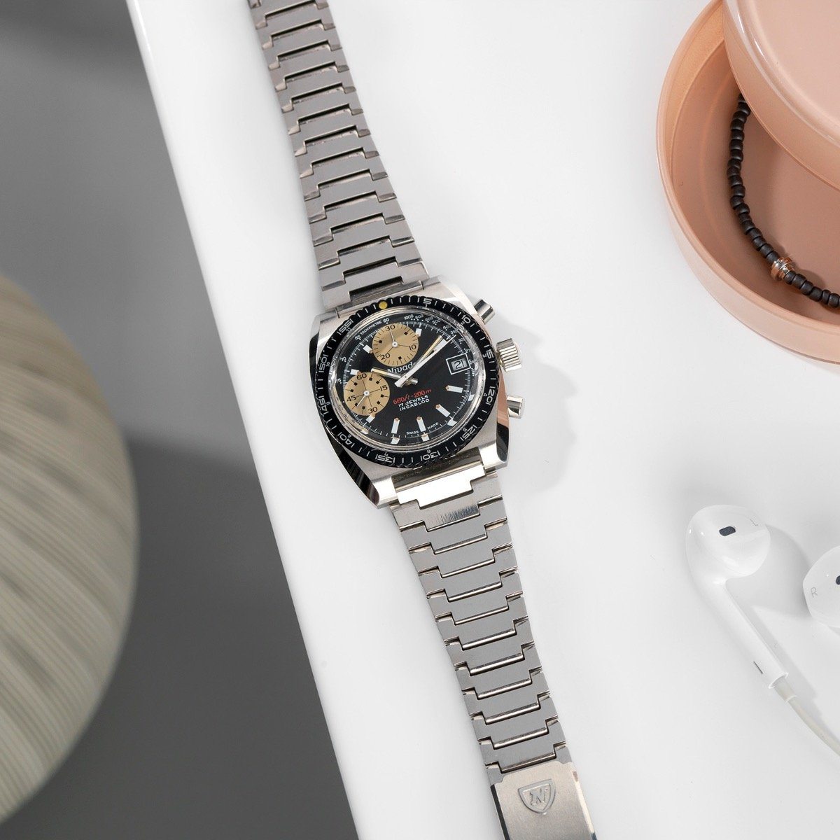 Nivada Sports Chrono Rare Singer Exotic Dial