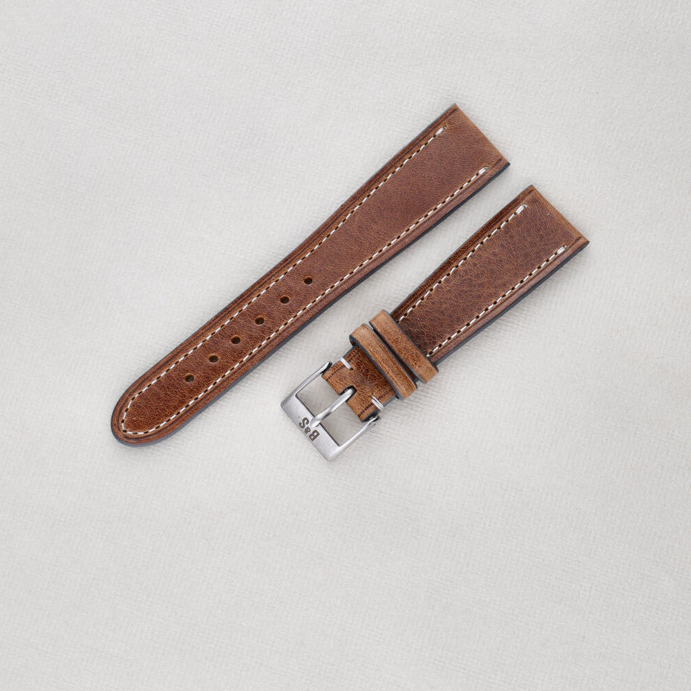 Sample Sale - Crème De Marrons Brown Leather Watch Strap - 20mm