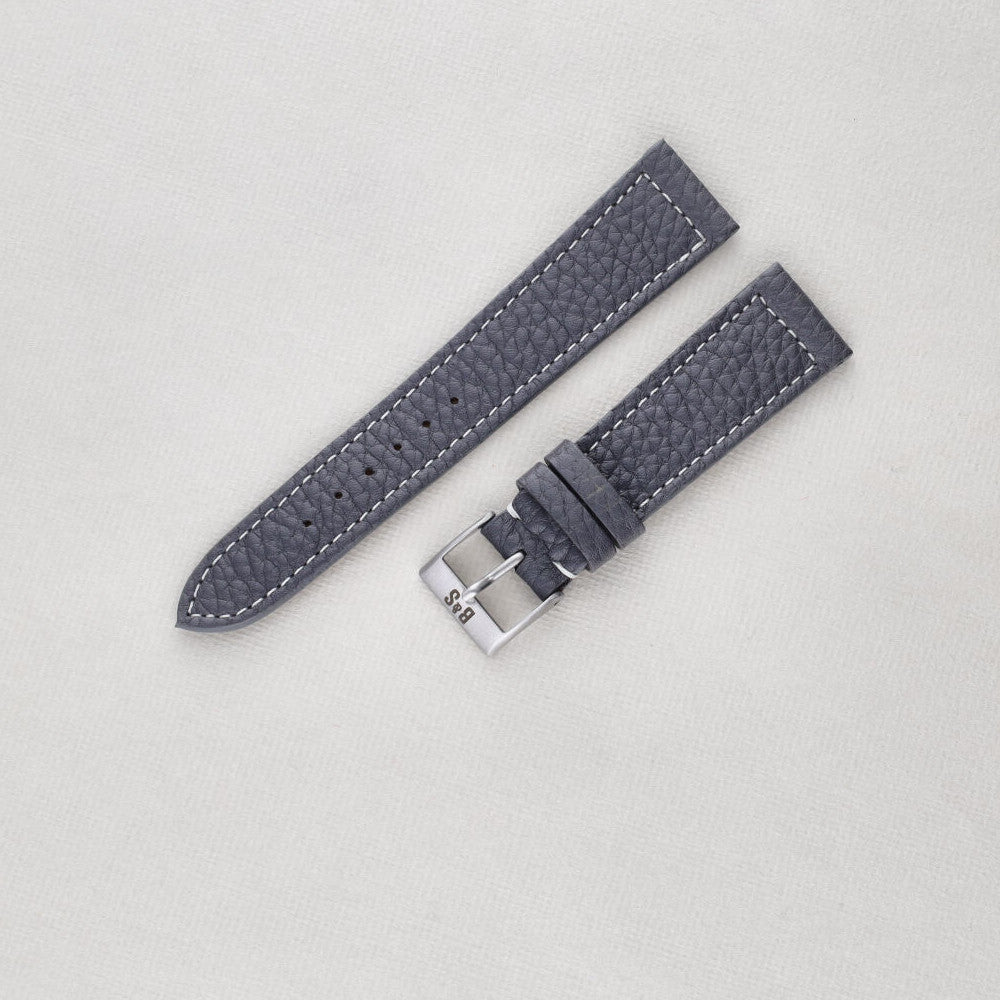 Sample Sale - Elephant Grey Leather Watch Strap - 20mm