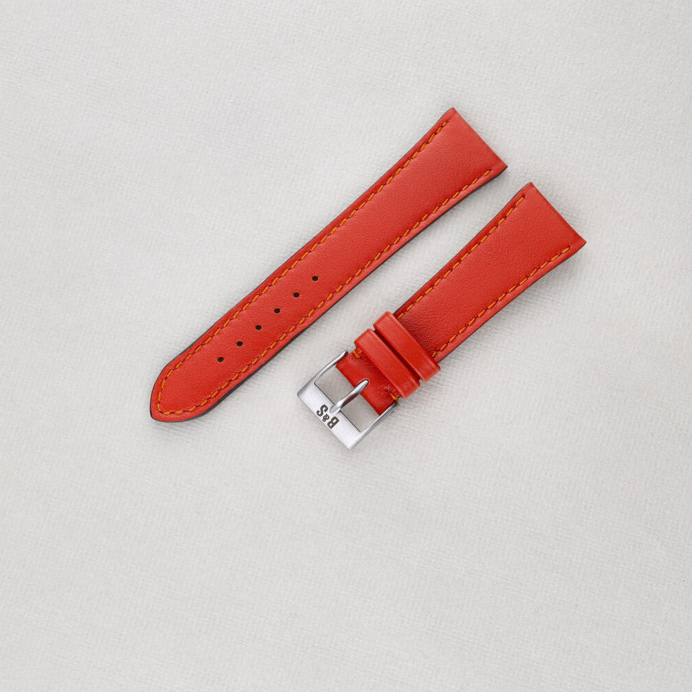 Sample Sale - City Orange Leather Watch Strap - 20mm