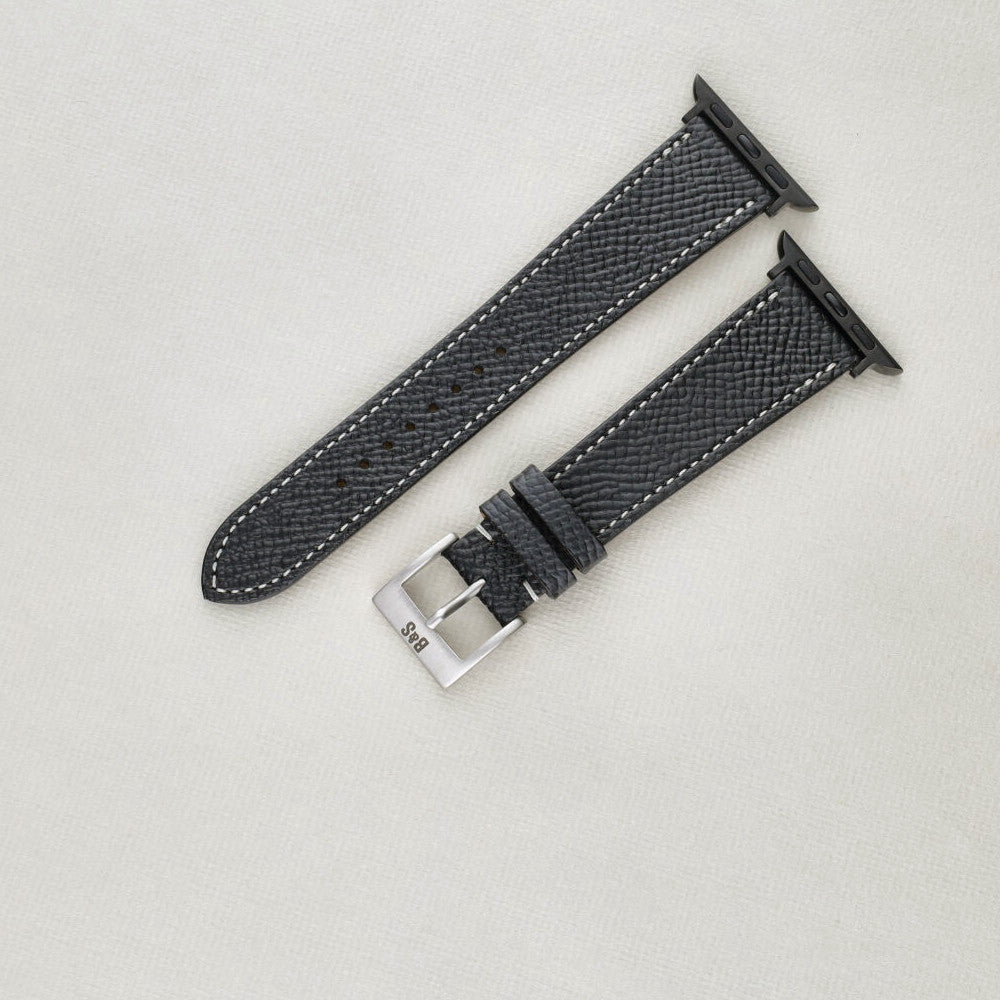 Sample Sale - Pebbled Black Leather Watch Strap - 20mm