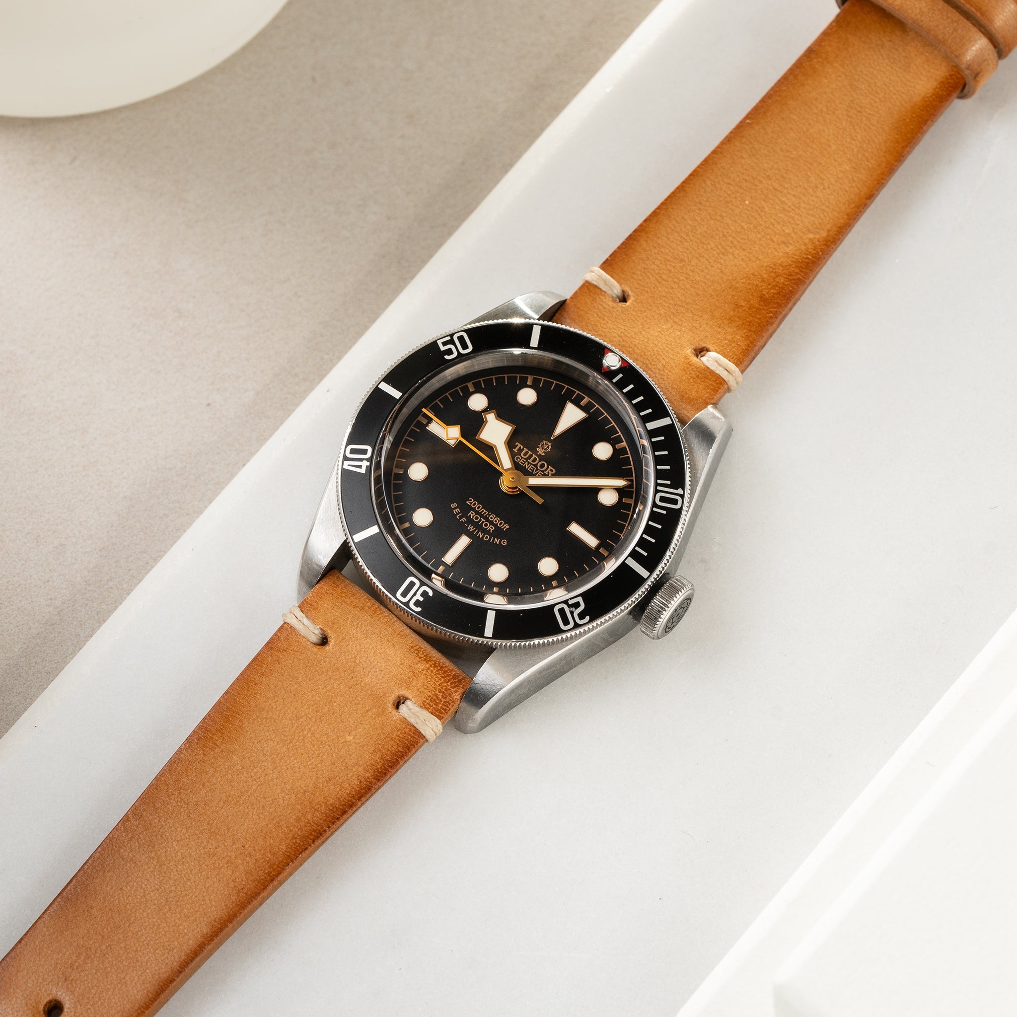 Strap for Tudor Black Bay 41mm - Caramel Brown Leather