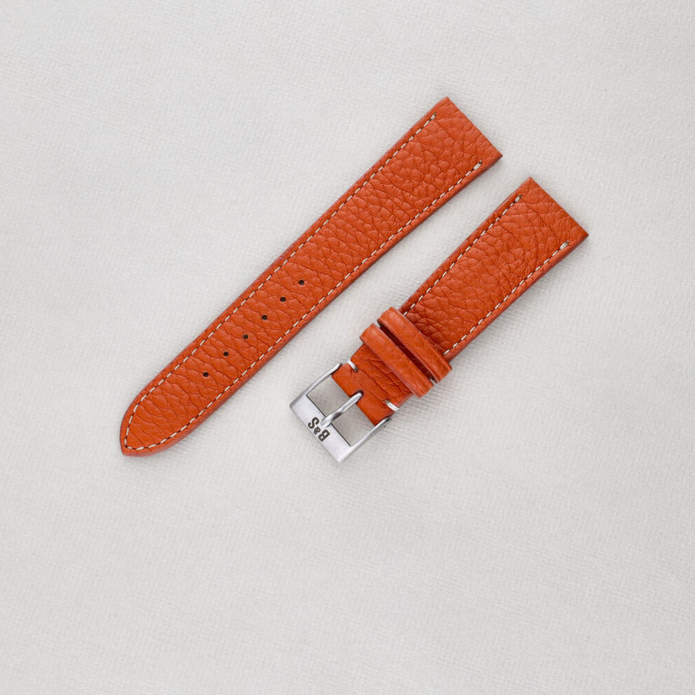 Sample Sale - GOOZ Orange Leather Watch Strap - 20mm