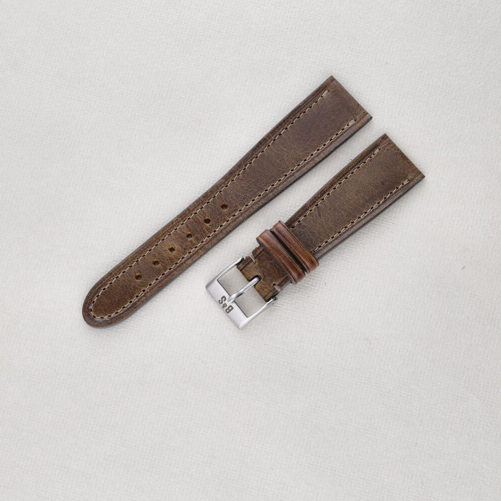 Sample Sale - Crème De Marrons Brown Leather Watch Strap - 20mm