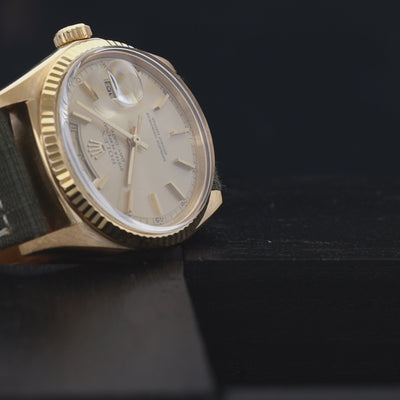 Rolex Day-Date 1803 Yellow Gold Cream Dial Arabic Day and Date