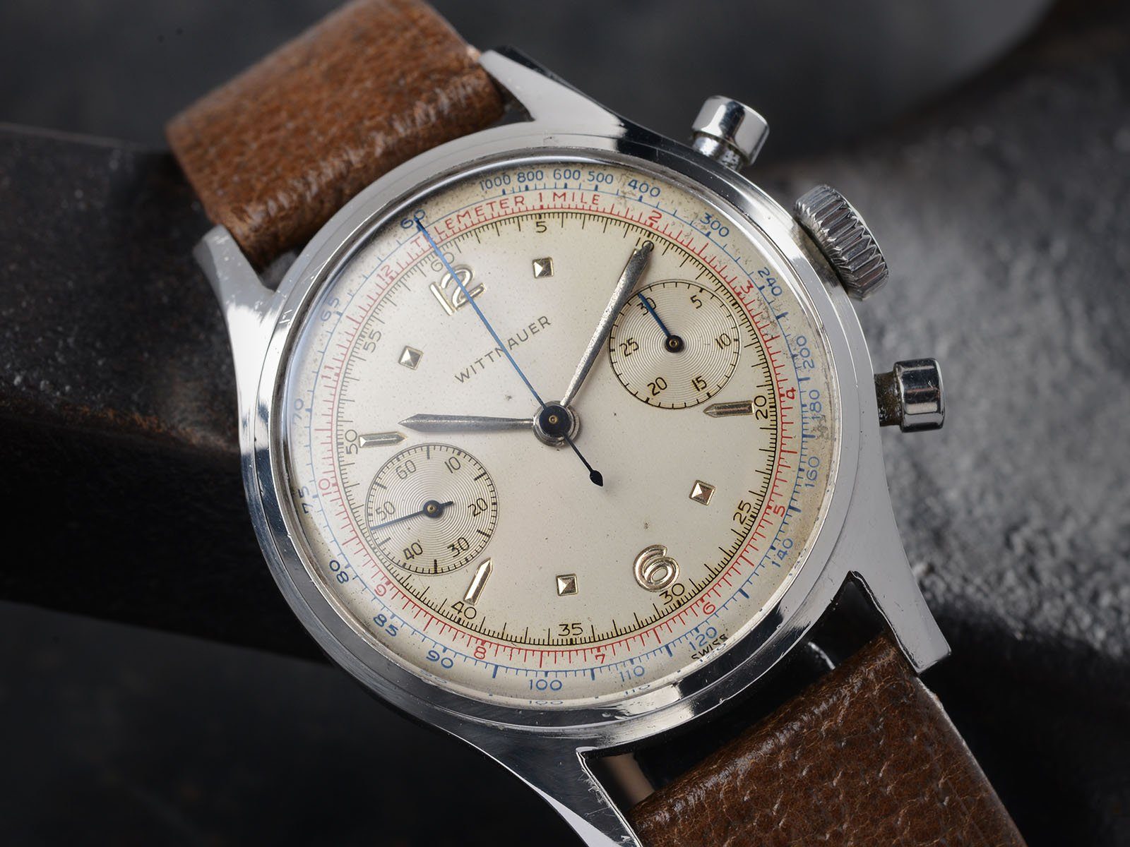 1950S WITTNAUER STEEL CHRONOGRAPH – Bulang and Sons