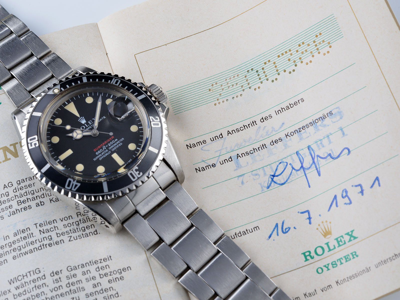 ROLEX 1680 RED FROM ROAD TO REEF CURATED PACKAGE