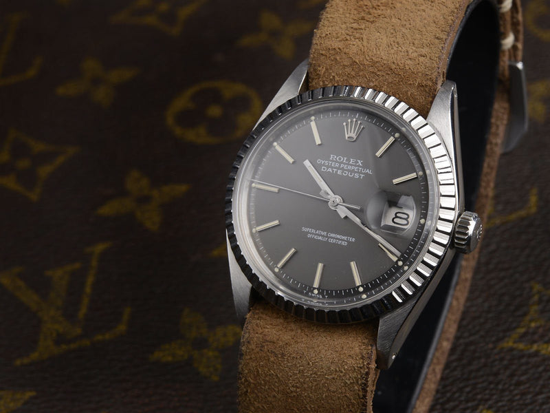 CURATED ROLEX DATEJUST 1600 SHADES OF GREY AND BROWN