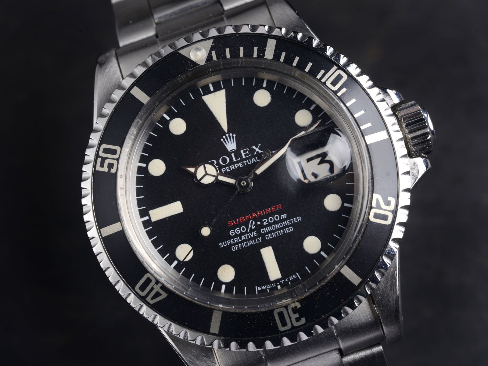 CURATED ROLEX 1680 RED SUBMARINER FROM 1970