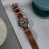 Tudor Siena Brown Nato Leather Watch Strap