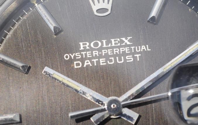 Rolex Datejust Gloss Gilt Vertical Brush Tropical Dial