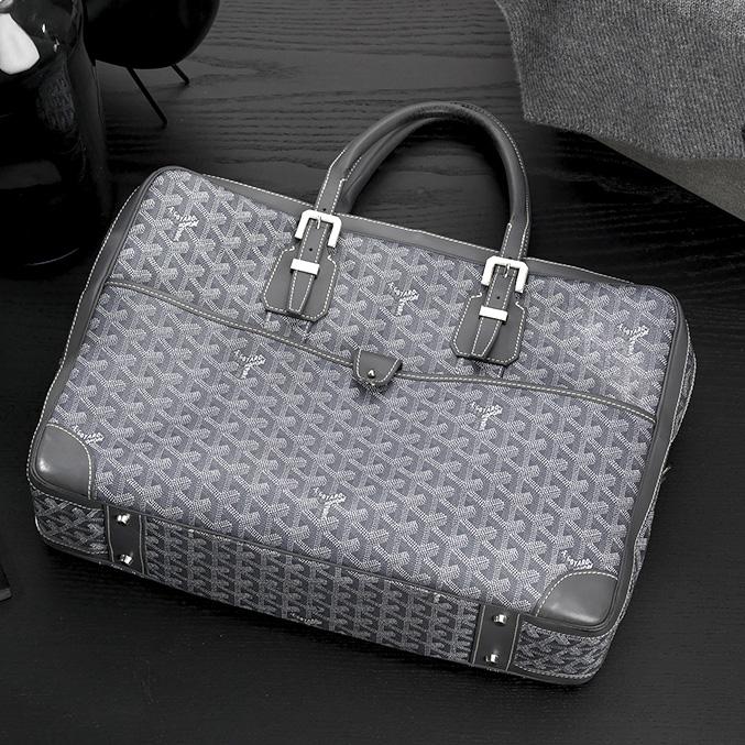 grey goyard suitcase