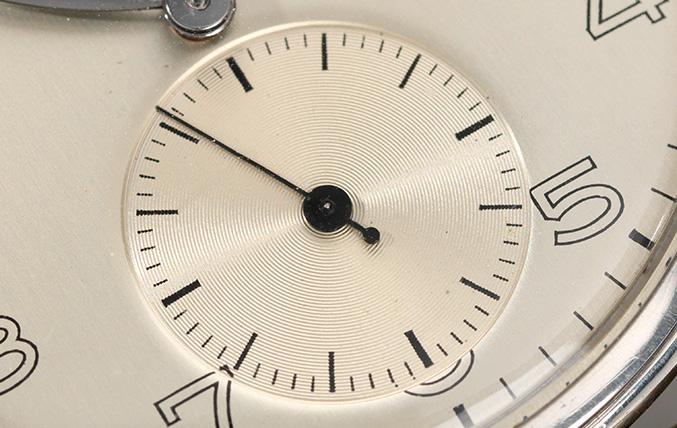 Omega Steel Oversize Watch Ref 2603-7 from 1950s Large Case 38mm