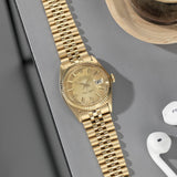 Rolex Datejust Champagne Bubbles Patina Dial Ref. 1601 Yellow Gold