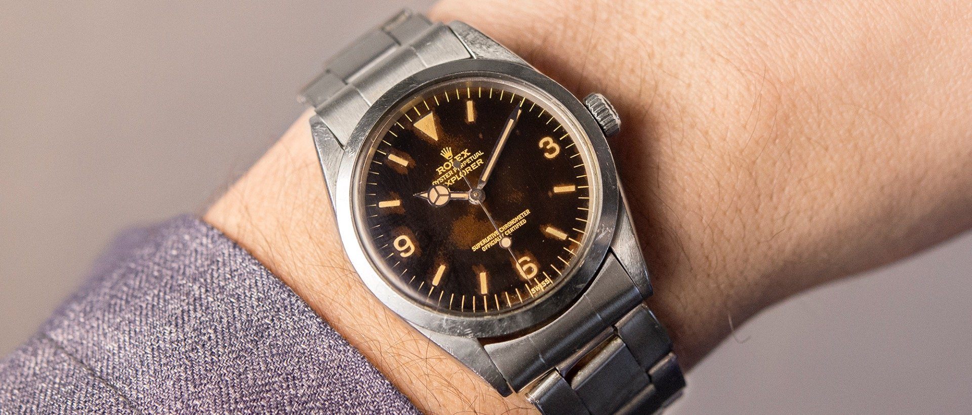 Rolex explorer clearance gilt dial