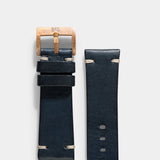 Tudor Bronze Perfect Match Blue Leather Watch Strap