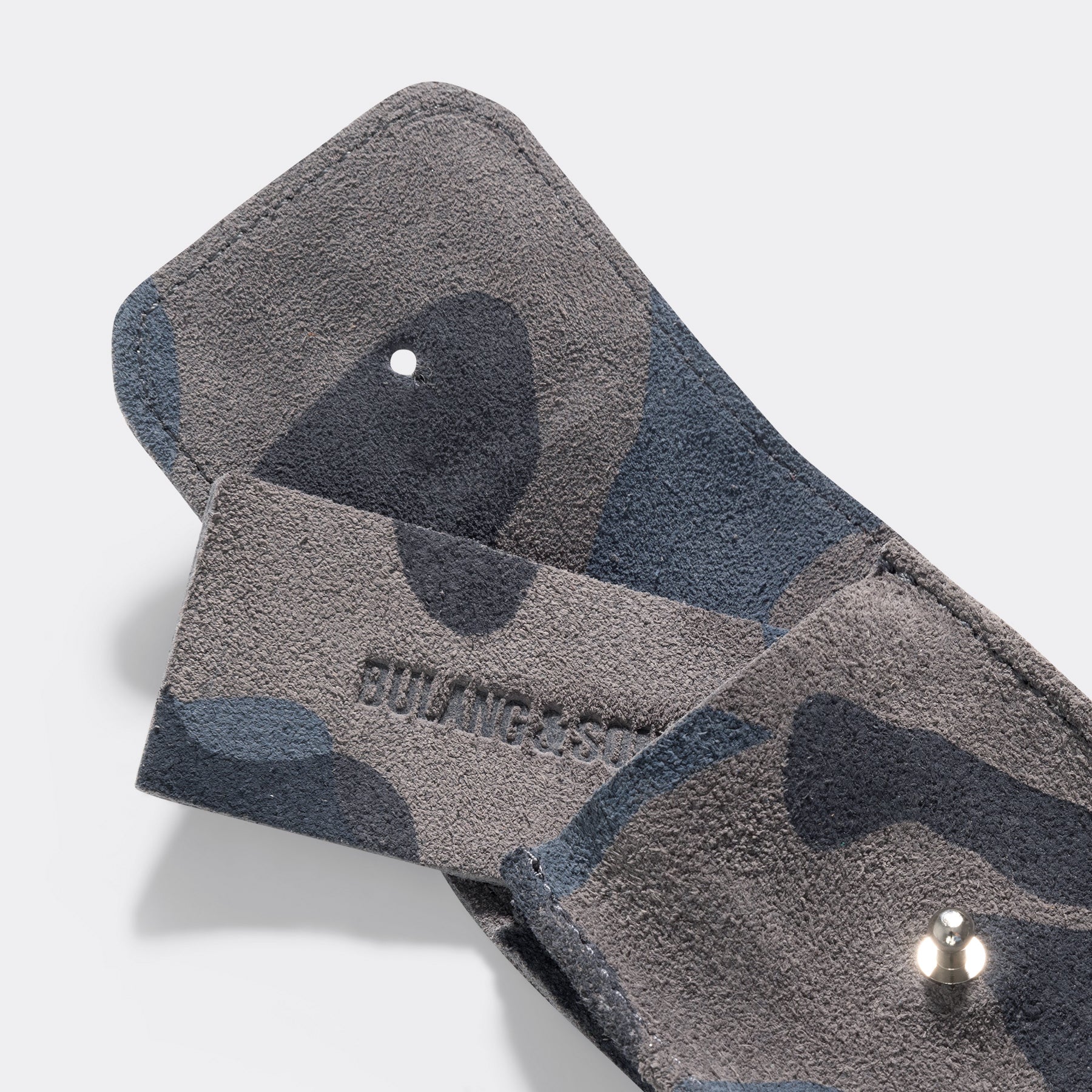 Blue Camo Leather Watch pouch