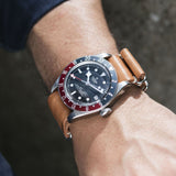 Seiko Caramel Brown Nato Leather Watch Strap