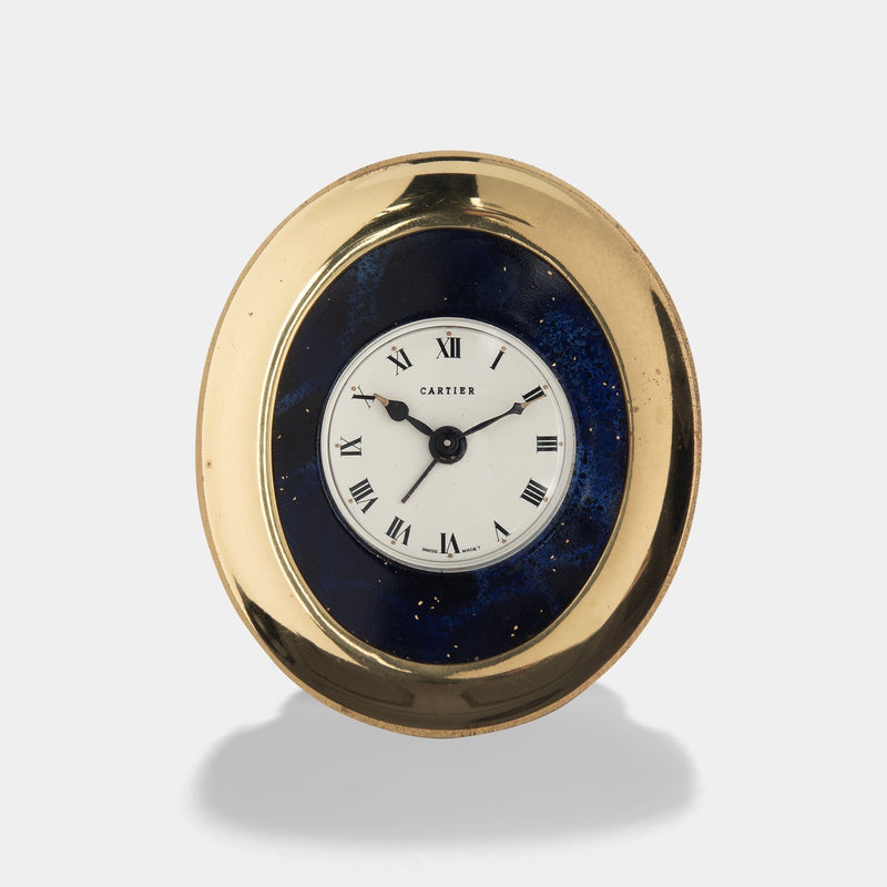Cartier Roman Dial Enameled Alarm Clock