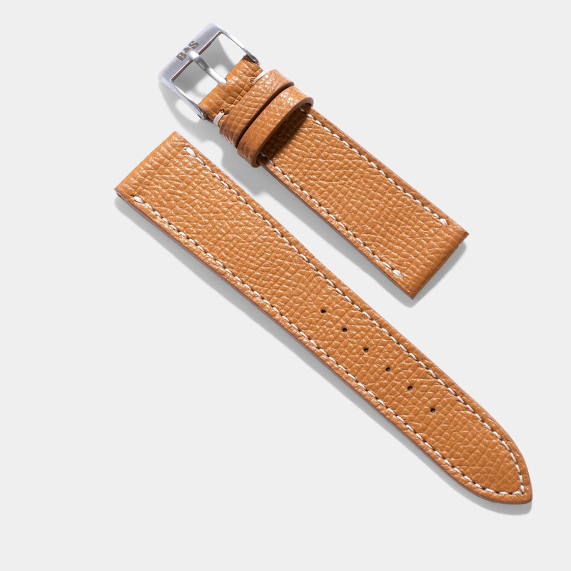Cognac Brown Leather Watch Strap