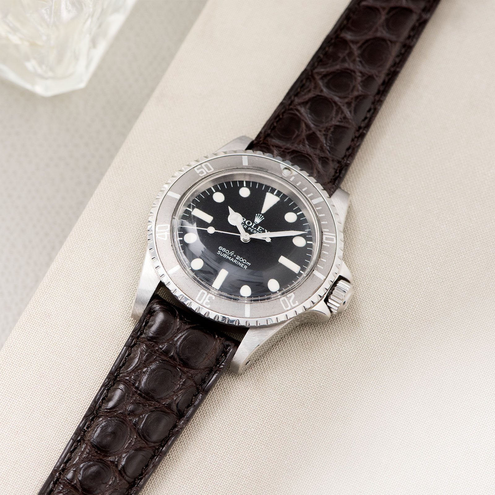 Rolex Dark Brown Alligator Leather Watch Strap
