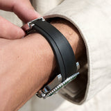 Everest Curved End Black Rubber Strap - ONLY For Modern Rolex With Deployant Clasp
