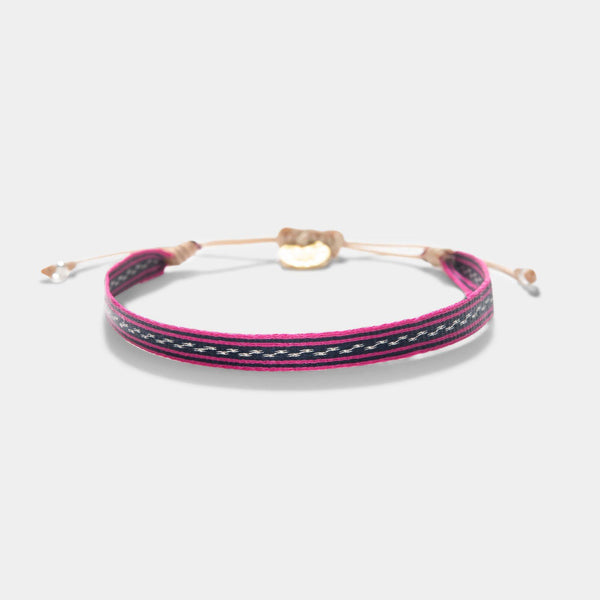 Guanabana Handmade Woven Bracelet Pink