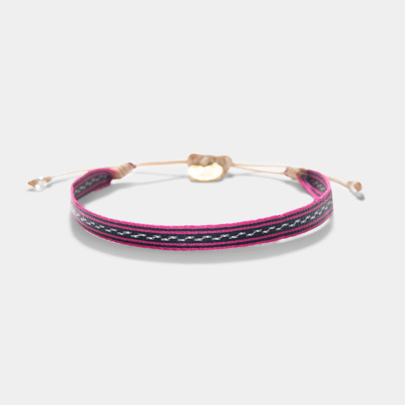Guanabana Handmade Woven Bracelet Pink