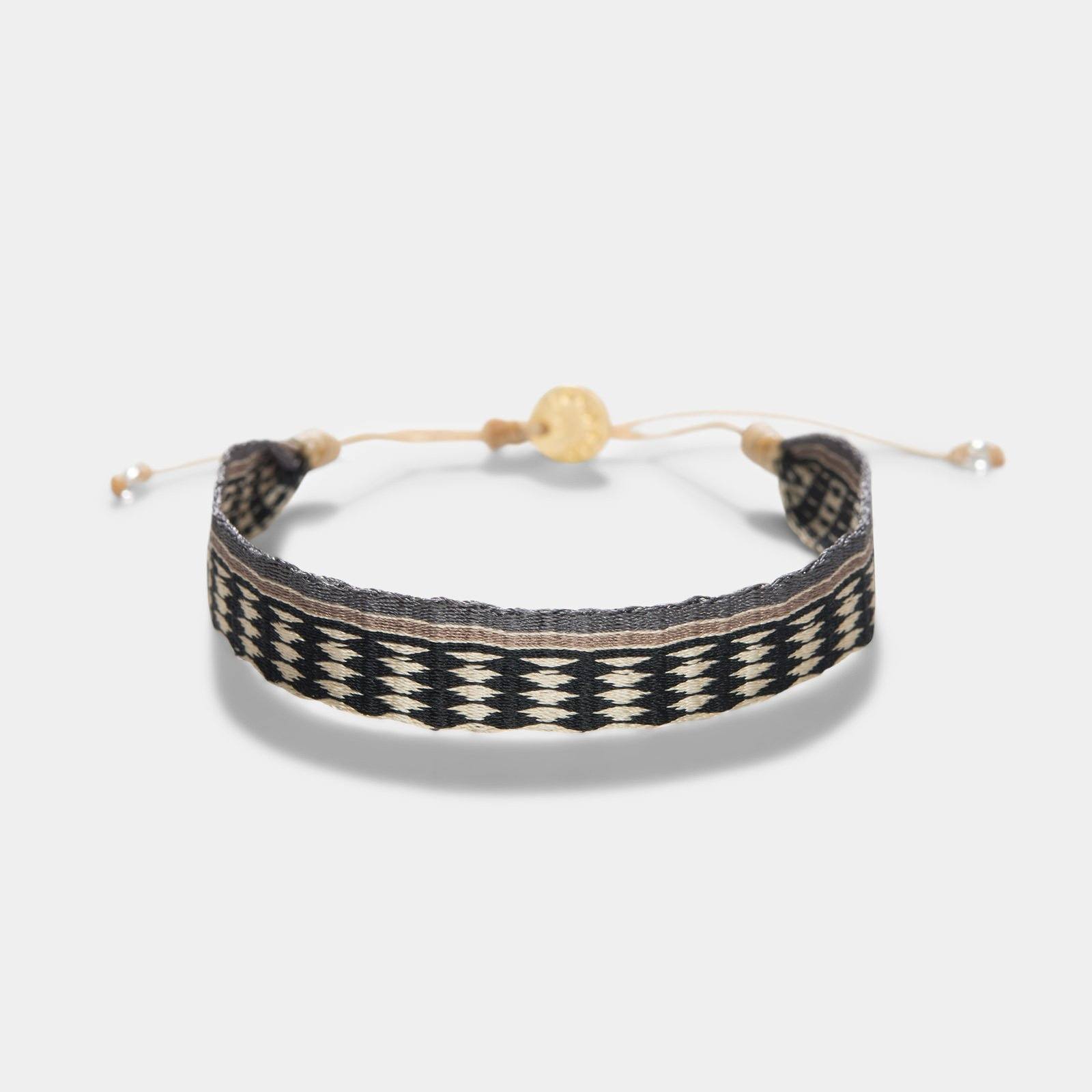 Oskar Gydell Diamond Flat Cord Bracelet