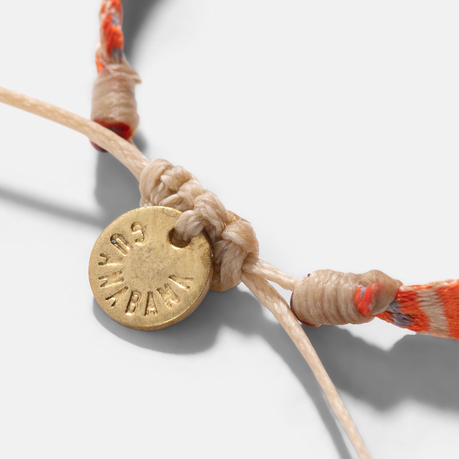 Guanabana Handmade Woven Bracelet Square Orange