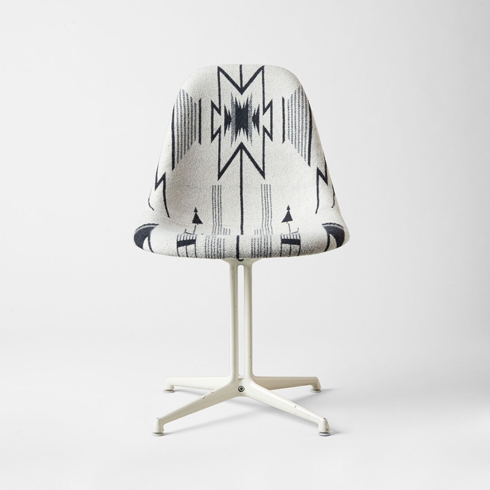 1980s Custom Pendleton Eames Side Chair Set