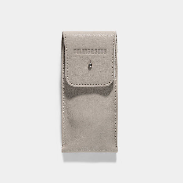 Ivory Leather Watch Pouch