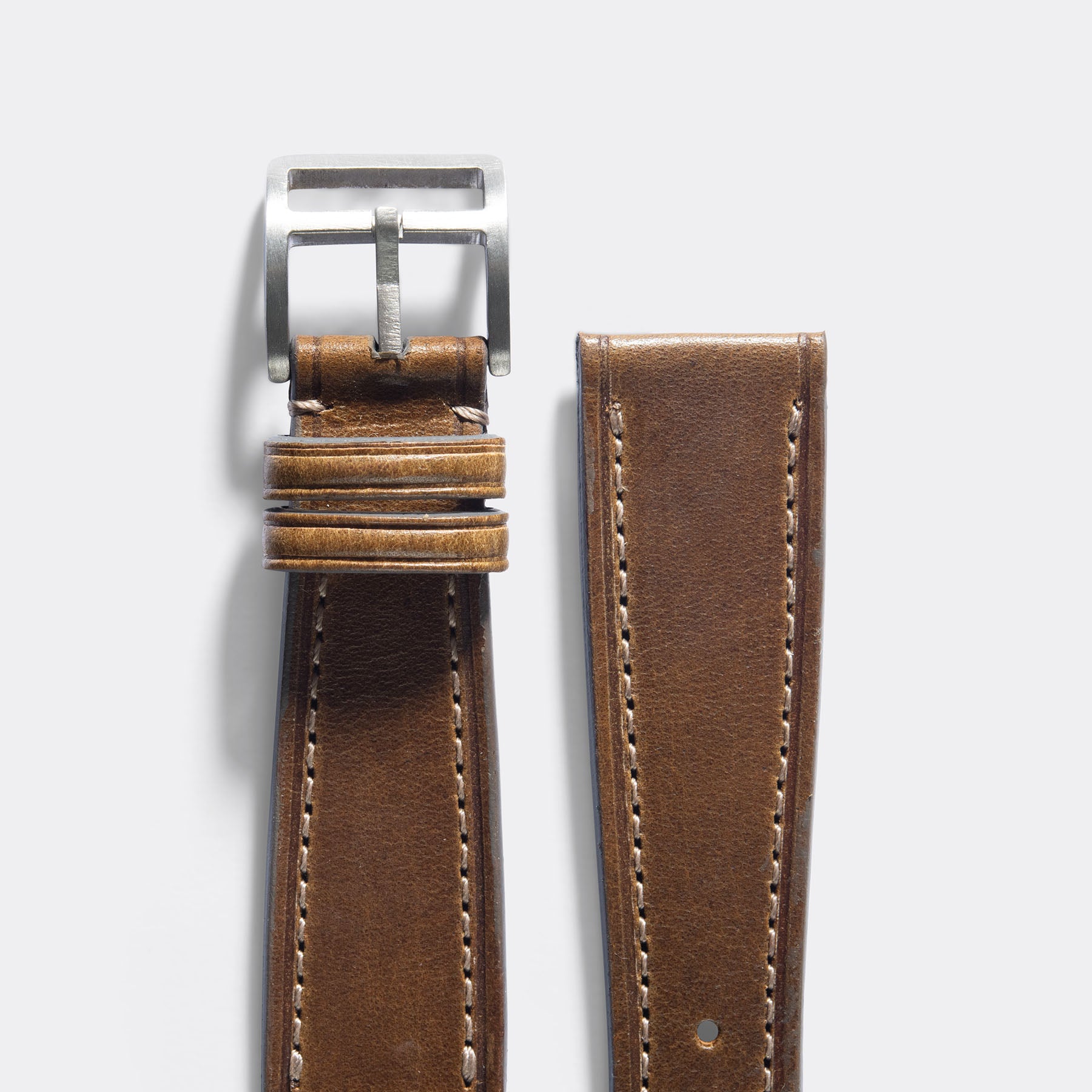 Crème De Marrons Brown Leather Watch Strap