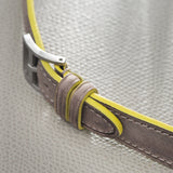 Monte Carlo Grey Leather Watch Strap