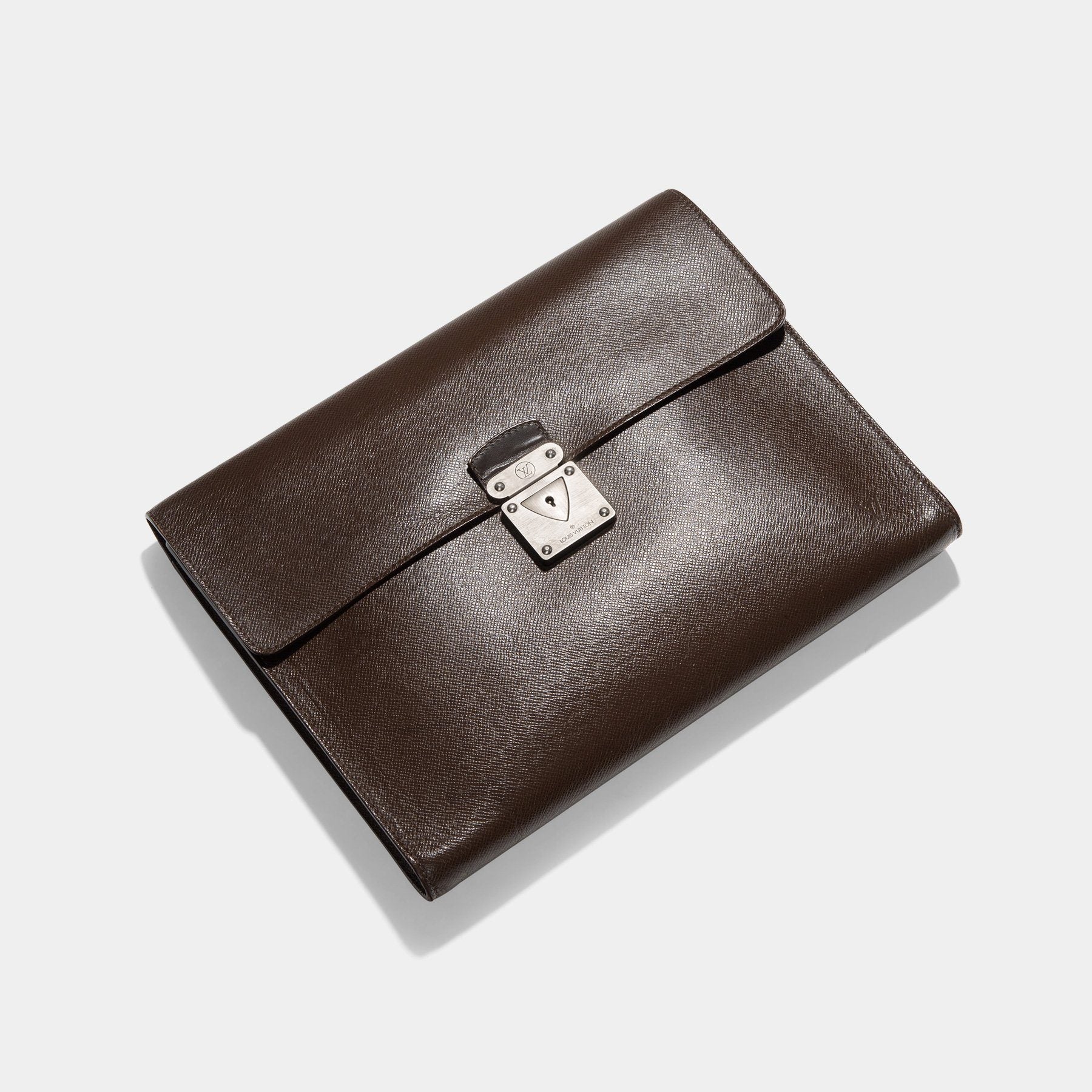 Louis Vuitton Brown Taiga Leather Minuto Portfolio Case Louis Vuitton