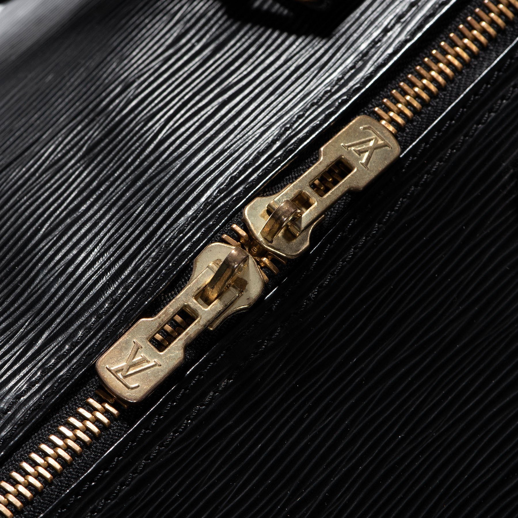 Authentic Louis Vuitton Sorbonne Handbag Black EPI Leather Satchel