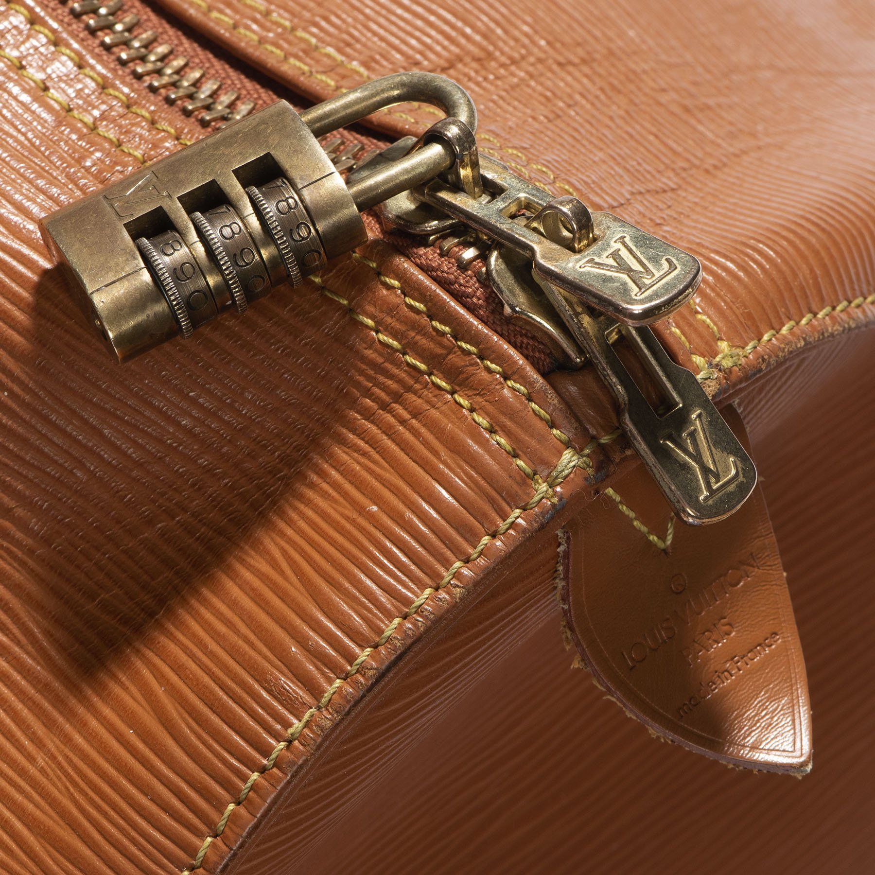 Louis Vuitton Cipango Gold Epi Leather Keepall 45 Bag Louis Vuitton
