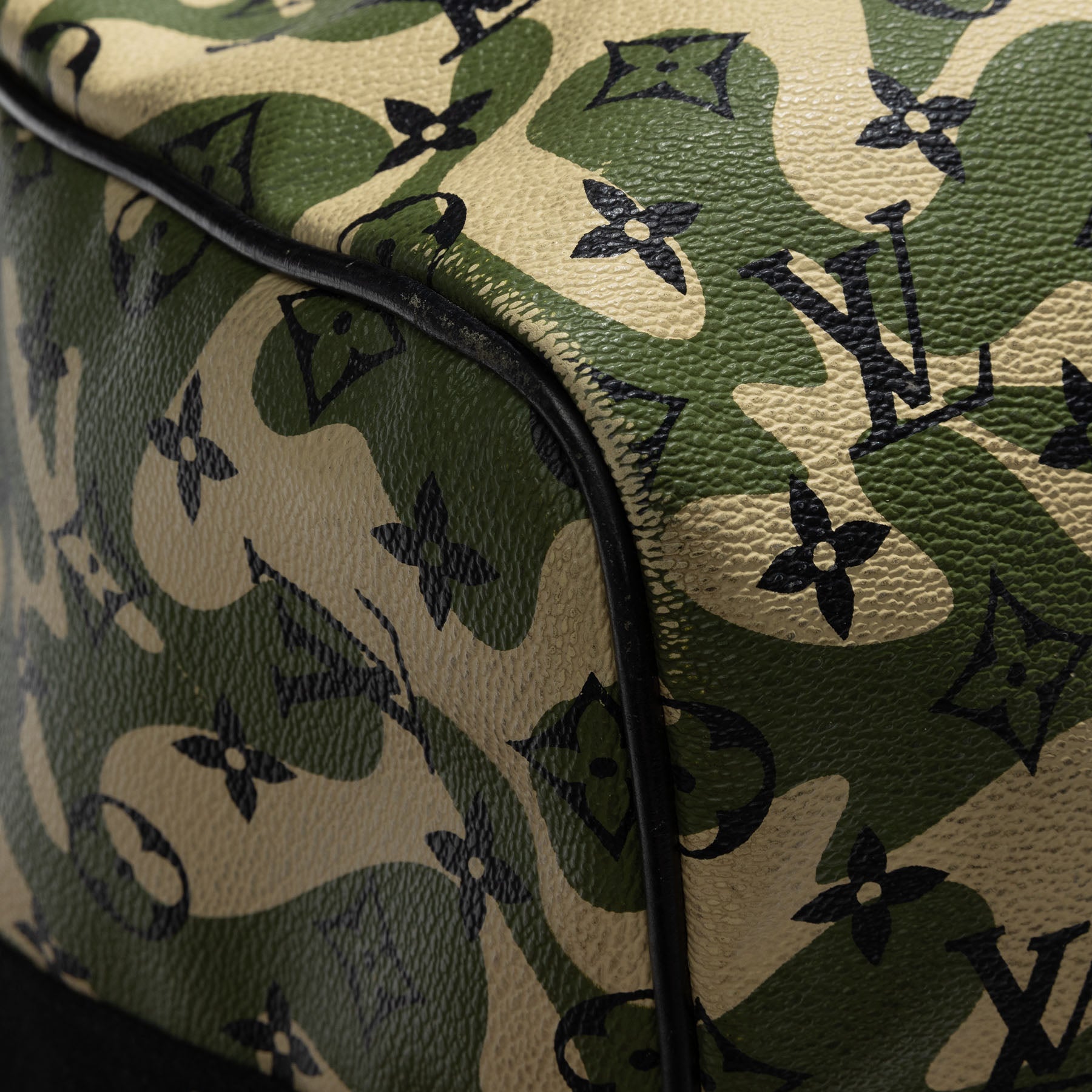 LOUIS VUITTON Monogram Camouflage Keepall 55 Travel Duffle Bag